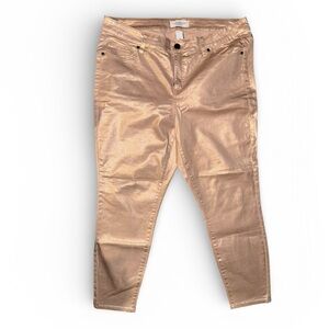 Lane Bryant Metallic Gold Pants